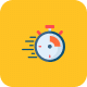 5 sec response time icon